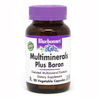Витамины и минералы Bluebonnet Multiminerals Plus Boron, 90 вегакапсул