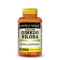 Натуральная добавка Mason Natural Whole Herb Ginkgo Biloba, 60 капсул