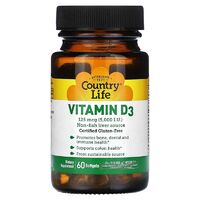 Витамины и минералы Country Life Vitamin D3 5000 IU, 60 капсул