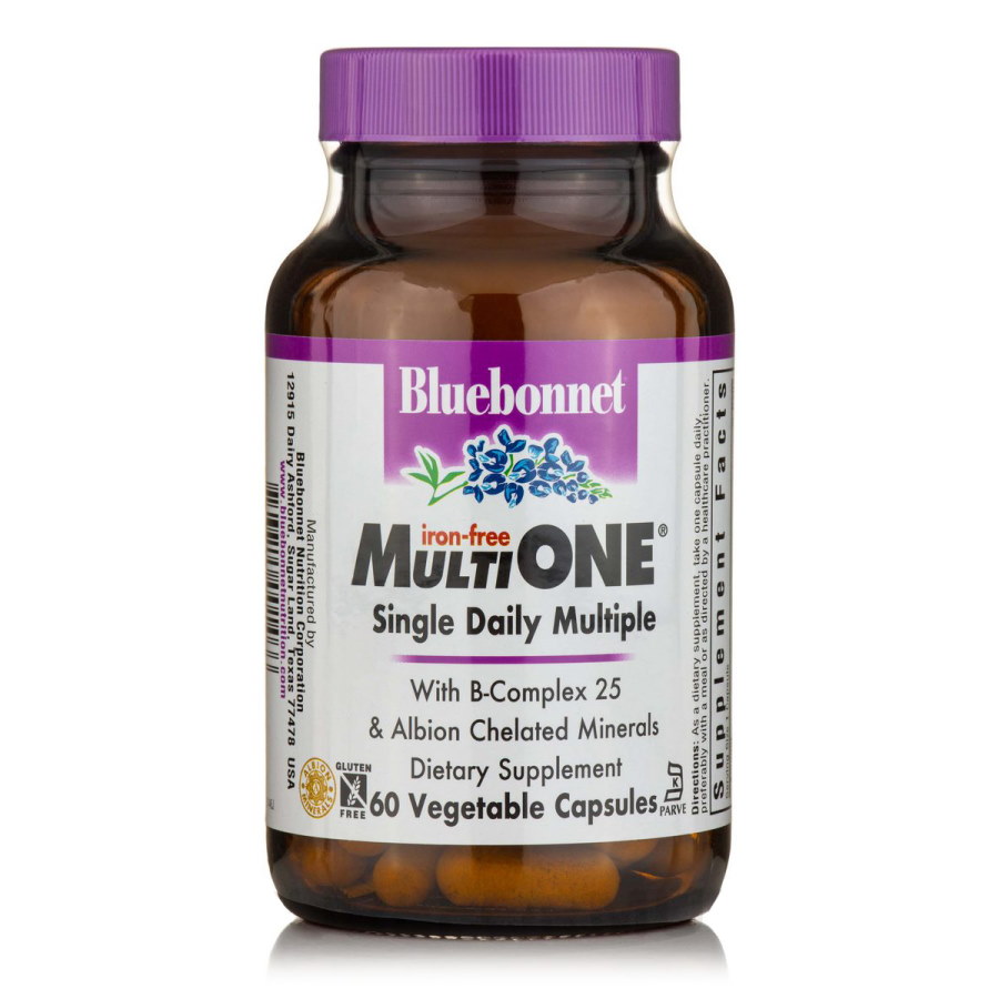 Вітаміни та мінерали Bluebonnet Nutrition Multi ONE Iron free, 60 вегакапсул