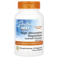 Витамины и минералы Doctor's Best Magnesium 100 mg High Absorption, 120 вегакапсул