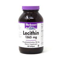 Натуральная добавка Bluebonnet Lecithin 1365 mg, 180 капсул