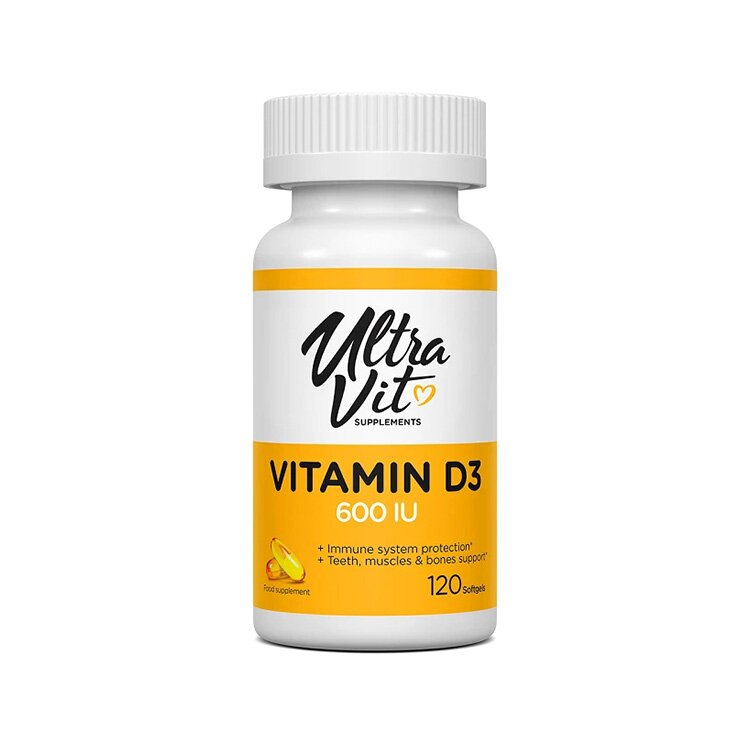 Витамины и минералы VPLab UltraVit Vitamin D 600 IU, 120 капсул СРОК 01.25