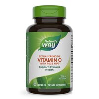 Витамины и минералы Nature's Way Vitamin C with Rose Hips Extra Strength, 100 капсул