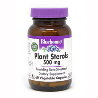 Натуральная добавка Bluebonnet Plant Sterols 500 mg, 60 вегакапсул