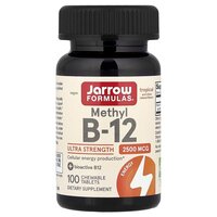 Витамины и минералы Jarrow Formulas Vegan Methyl B-12 2500 mcg, 100 жевательных таблеток