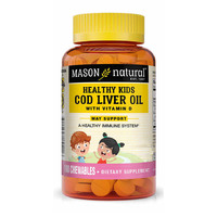 Витамины и минералы Mason Natural Healthy Kids Cod Liver Oil with Vitamin D, 100 жевательных таблеток
