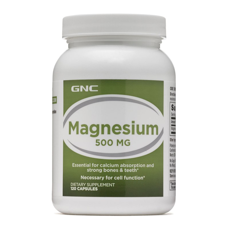 Витамины и минералы GNC Magnesium 500, 120 капсул