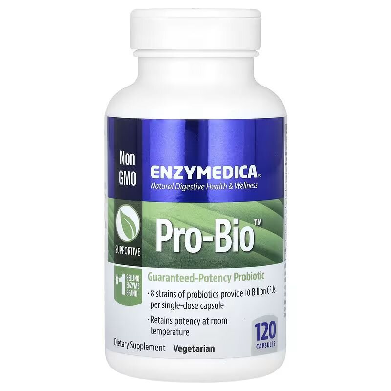 Пробіотики і пребіотики Enzymedica Pro Bio, 120 капсул
