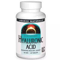 Препарат для суставов и связок Source Naturals Hyaluronic Acid 50 mg, 60 таблеток