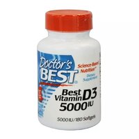Витамины и минералы Doctor's Best Vitamin D3 5000 IU, 180 вегакапсул