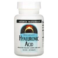 Препарат для суставов и связок Source Naturals Hyaluronic Acid 100 mg, 30 таблеток