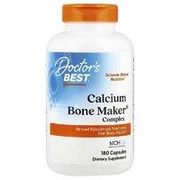 Витамины и минералы Doctor's Best Calcium Bone Maker Complex with MCHCal, 180 вегакапсул