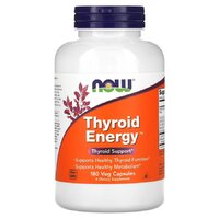 Натуральная добавка NOW Thyroid Energy, 180 вегакапсул