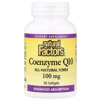 Натуральная добавка Natural Factors Coenzyme Q10 100 mg, 30 капсул
