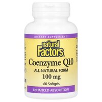 Натуральная добавка Natural Factors Coenzyme Q10 100 mg, 60 капсул