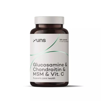 Препарат для суставов и связок UNS Glucosamine Chondroitin MSM Vit C, 120 капсул