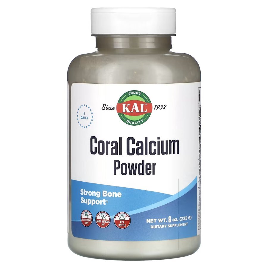 Вітаміни та мінерали KAL Coral Calcium Powder 1000 mg, 225 грам