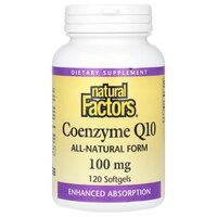 Натуральна добавка Natural Factors Coenzyme Q10 100 mg, 120 капсул