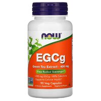 Натуральная добавка NOW EGCg Green Tea Extract 400 mg, 90 вегакапсул