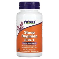 Аминокислота NOW Sleep Regimen 3-in-1, 90 вегакапсул