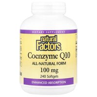Натуральна добавка Natural Factors Coenzyme Q10 100 mg, 240 капсул
