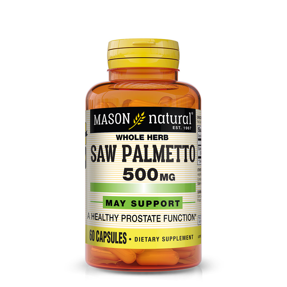 Натуральна добавка Mason Natural Saw Palmetto 500 mg, 60 капсул