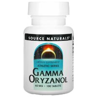 Натуральная добавка Source Naturals Gamma Oryzanol 60 mg, 100 таблеток