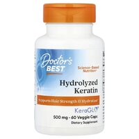 Натуральная добавка Doctor's Best Hydrolyzed Keratin 500 mg, 60 вегакапсул