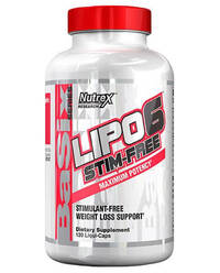 Жиросжигатель Nutrex Research Lipo-6 Stim Free, 120 жидких капсул