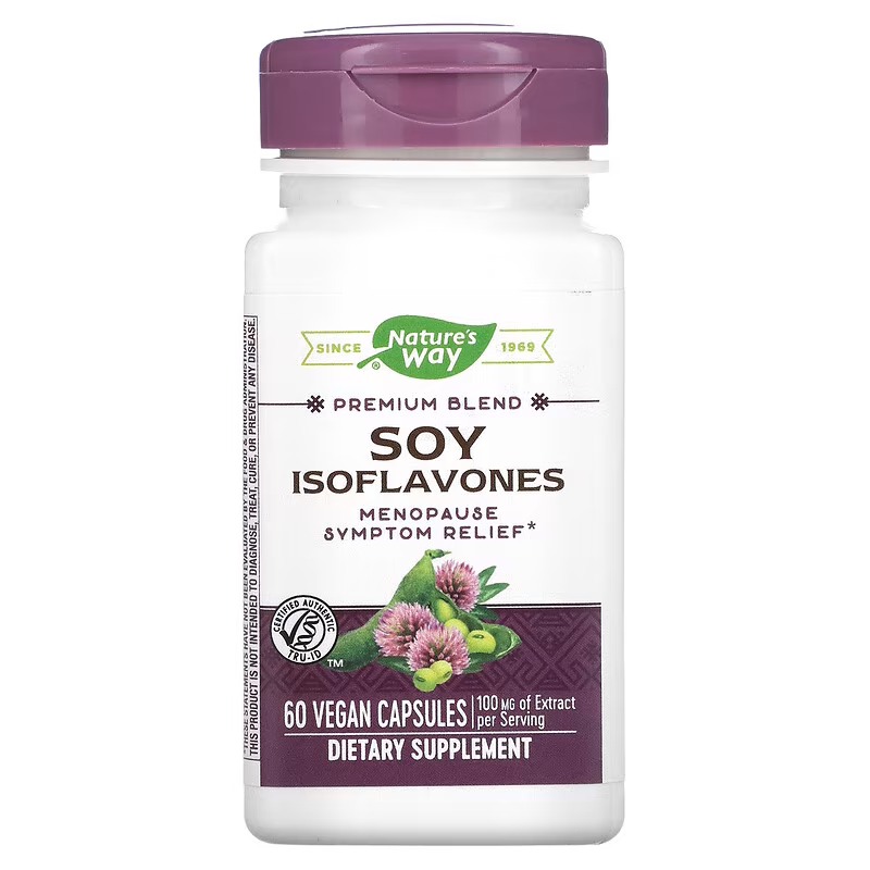 Натуральна добавка Nature's Way Soy Isoflavones, 60 вегакапсул