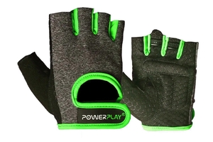 Перчатки для фитнеса PowerPlay PP-2935, Grey/Green