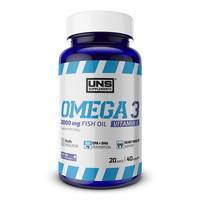 Жирные кислоты UNS Omega 3, 40 капсул