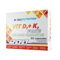 Витамины и минералы AllNutrition Vitamin D3+K2 Forte, 30 капсул