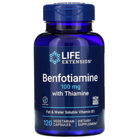 Витамины и минералы Life Extension Benfotiamine with Thiamine, 120 вегакапсул