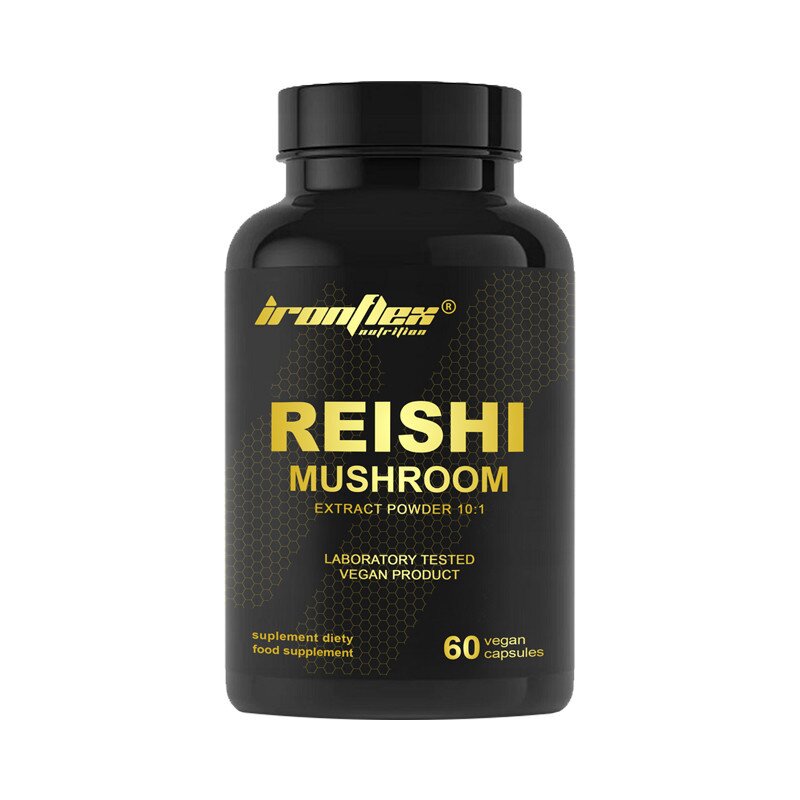 Натуральна добавка IronFlex Reishi Mushroom, 60 вегакапсул ТЕРМІН 04.26