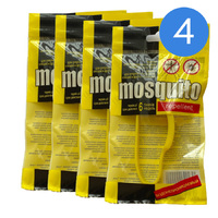 Средство от насекомых браслет с репеллентом от комаров и клещей Mosquito Желтый - НАБОР 4 шт