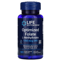 Витамины и минералы Life Extension Optimized Folate 1700 mcg, 100 таблеток