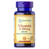 Витамины и минералы Puritan's Pride Vitamin  E 400 IU (180 mg), 100 капсул
