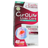 Натуральная добавка Earth's Creation CurQLife Liver Care, 60 капсул