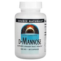 Натуральная добавка Source Naturals D-Mannose 500 mg, 60 капсул