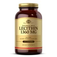 Натуральная добавка Solgar Lecithin 1360 mg, 100 капсул