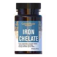 Витамины и минералы Golden Pharm Iron Chelate, 90 вегакапсул