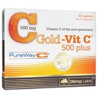 Витамины и минералы Olimp Gold-Vit C 500 Plus, 30 капсул