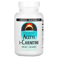 Жиросжигатель Source Naturals Acetyl L-Carnitine 500 mg, 120 таблеток