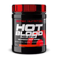 Предтренировочный комплекс Scitec Hot Blood No-Stim, 375 грамм