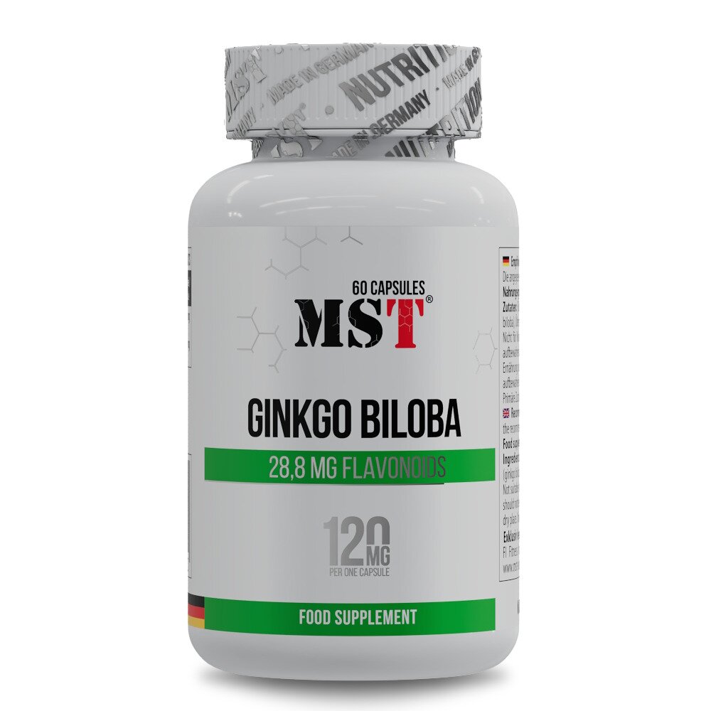 Натуральна добавка MST Ginkgo Biloba, 60 капсул