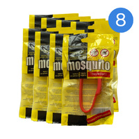 Средство от насекомых браслет с репеллентом от комаров и клещей Mosquito Красный - НАБОР 8 шт