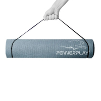 Коврик для йоги и фитнеса PowerPlay 4010, 173x61x0.6, Grey