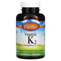 Витамины и минералы Carlson Labs Vitamin K2 MK-7 45 mcg, 180 капсул